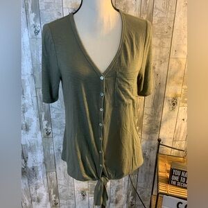 Matty M Sage Green Button-Down Shirt